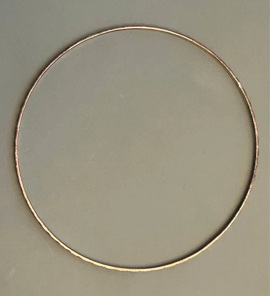 Vintage Textured Sterling Silver Bangle Bracelet - photo 4