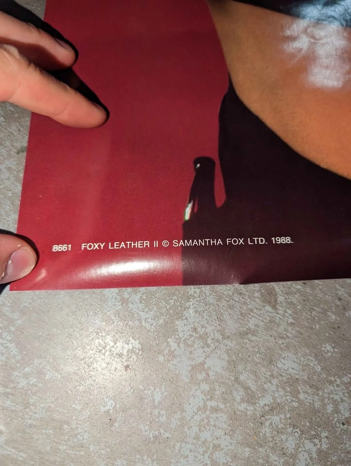 Vintage 1988 Samantha Fox Foxy Leather Posters (14 Available) - photo 3