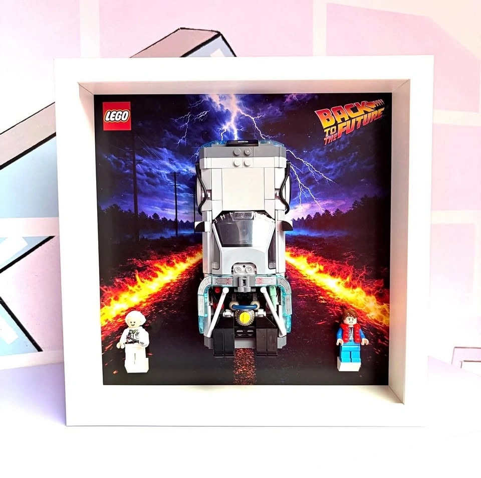 Display Case Frame for Lego Speed Champions DeLorean DMC Back to