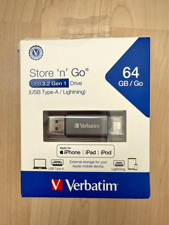 Verbatim 64GB Store ‘n’ Go Dual USB Flash Drive