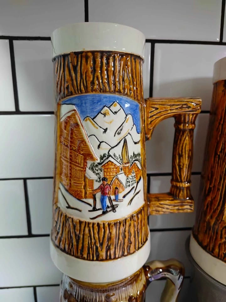 Vintage 70's - 80's Beer Steins x4 - photo 5