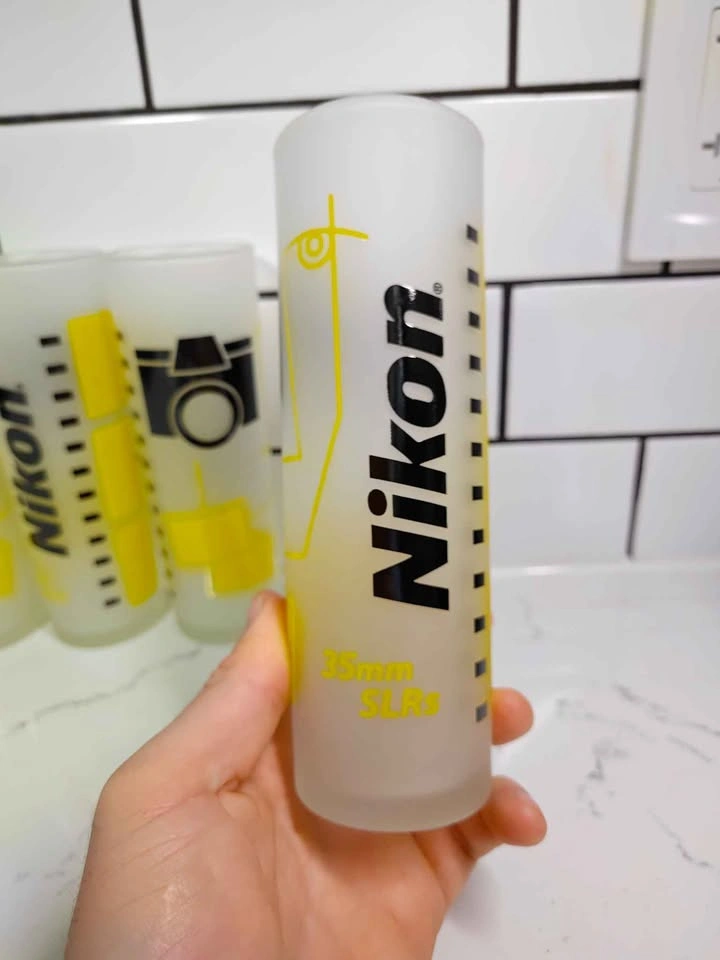 Vintage Rare 80's Nikon 3mm LRS Camera Promotional Glasses - photo 2