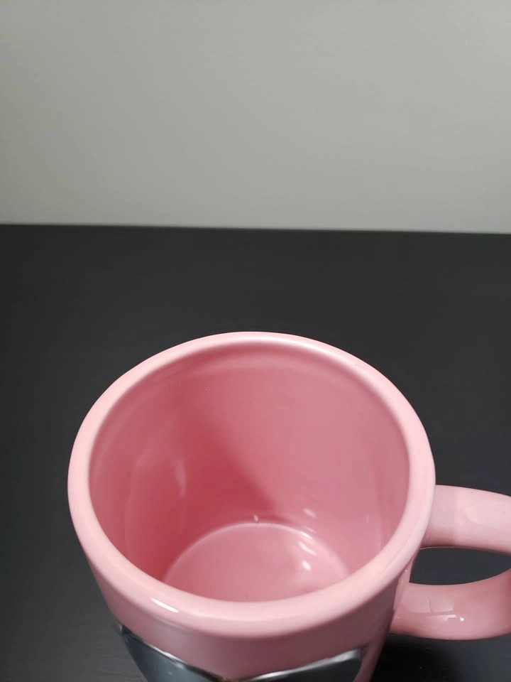 NEW! Pink Heart Engravable Ceramic Mug - 14 oz - photo 2