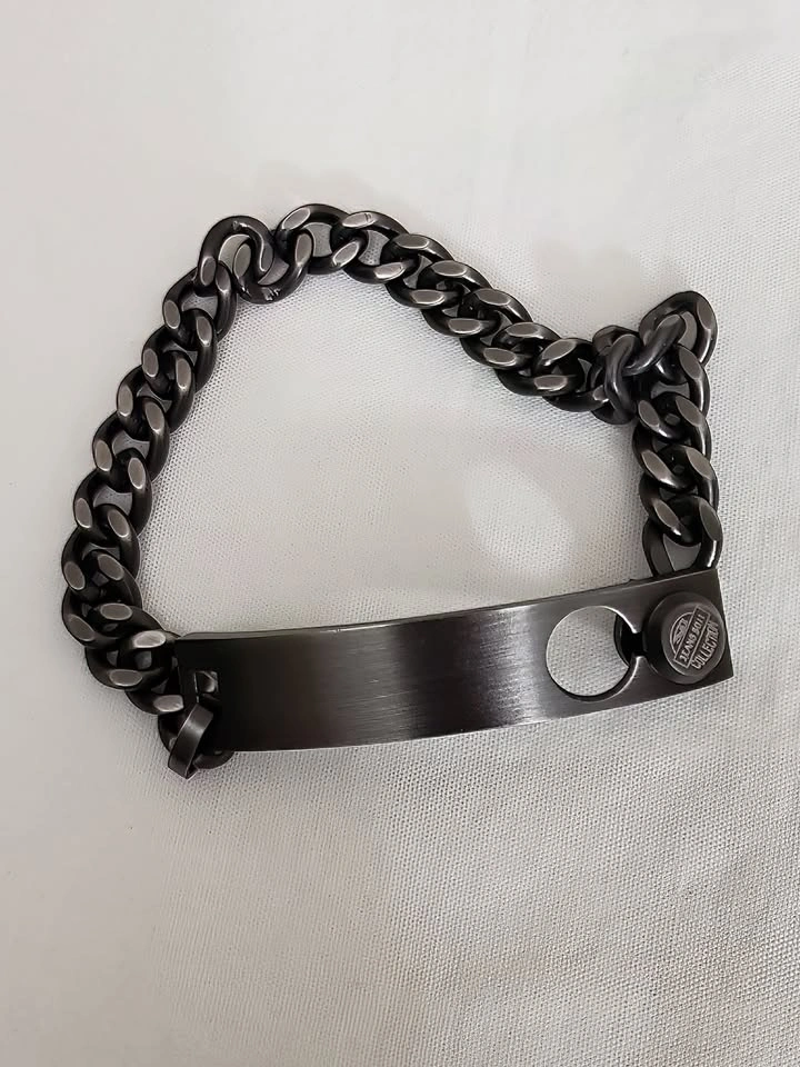 8" 5011 Jeans Collection Stainless Steel ID Bracelet