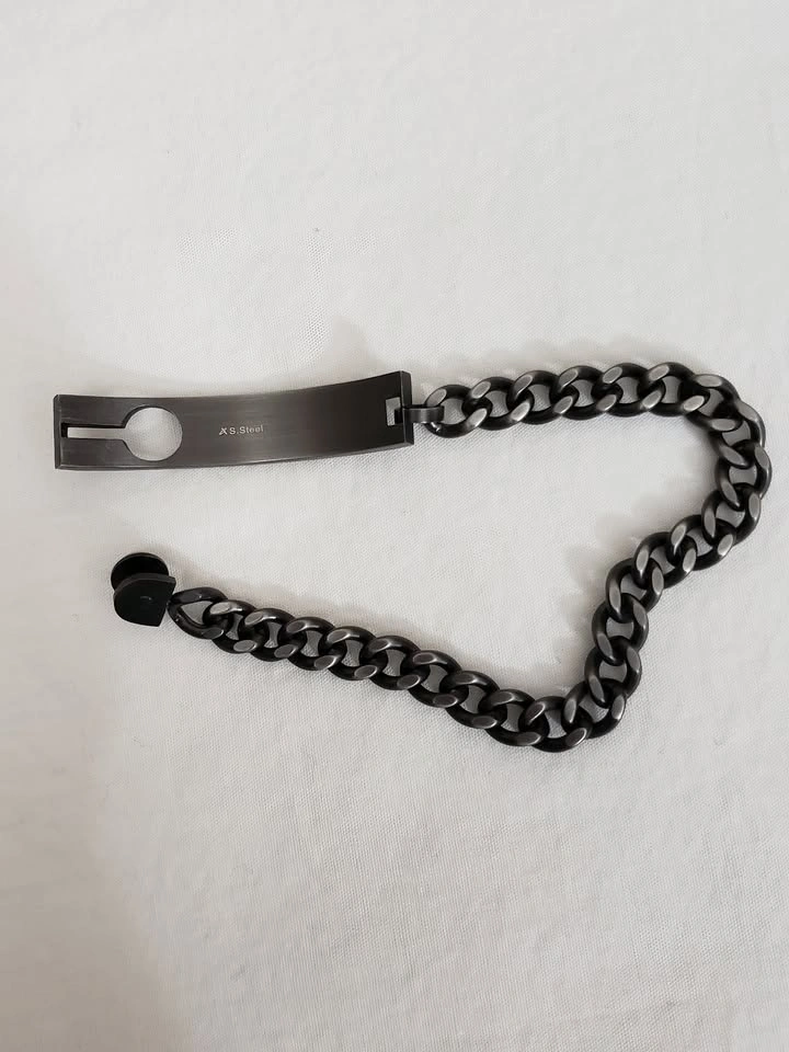8" 5011 Jeans Collection Stainless Steel ID Bracelet - photo 2