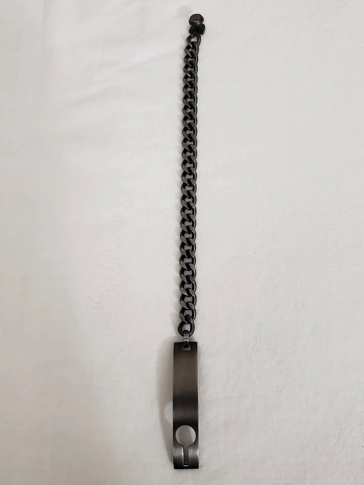 8" 5011 Jeans Collection Stainless Steel ID Bracelet - photo 4