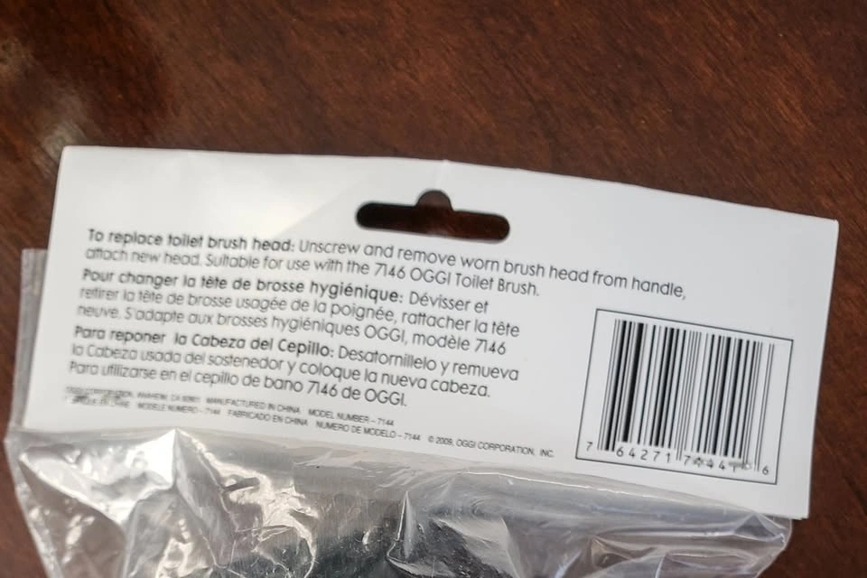 NEW! 2 Black OGGI Replacement Toilet Brush Heads - photo 2