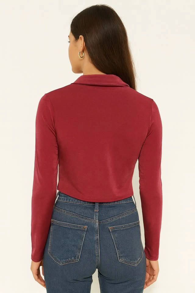 Stylish Ruched Hot Pink Top - Size S/M - photo 3