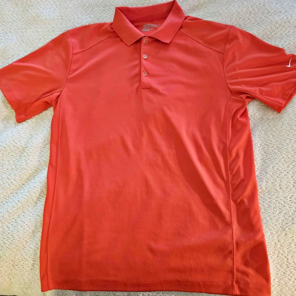 Nike Golf Dri-FIT Polo Shirt Men’s Medium Bright Red