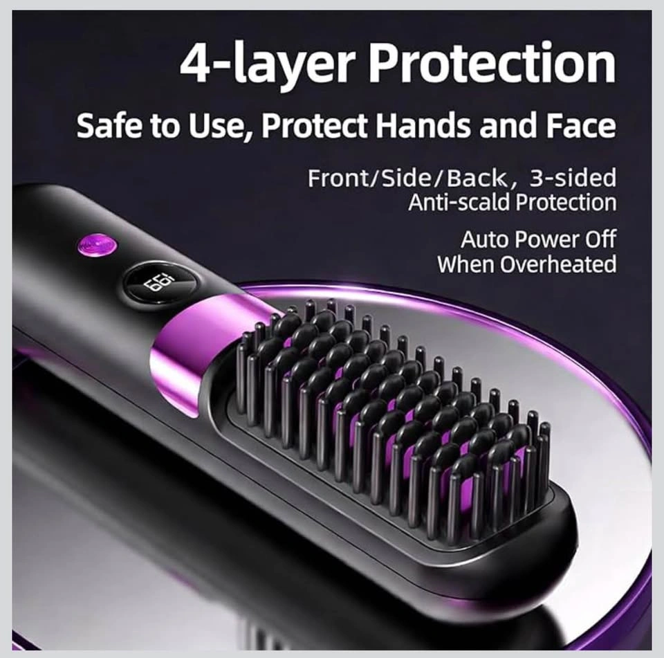 BRAND NEW Wireless Straightening Comb F9 – Style Faster, Stay Sm - photo 2
