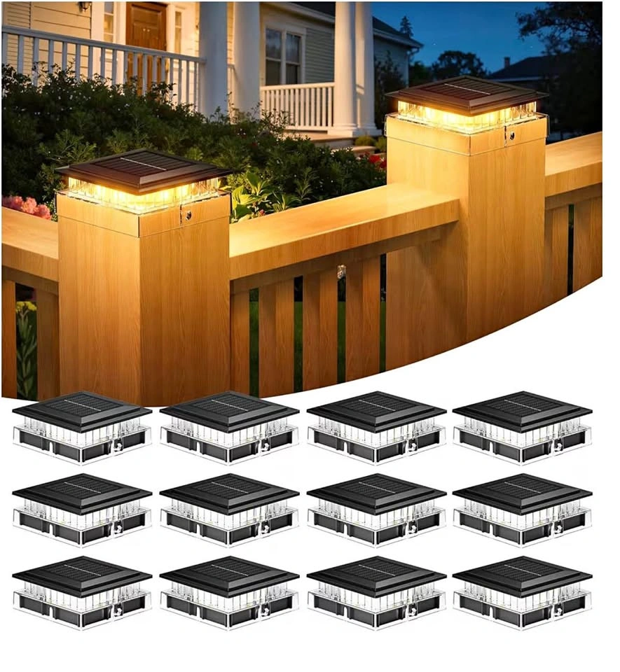 Solar Post Cap Lights - 12 Pack