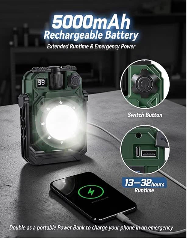 Rechargeable Work Light with Digital Display - photo 4