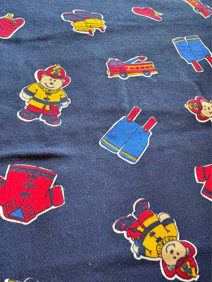 Kids Fireman Theme Fabric 60" x 19"