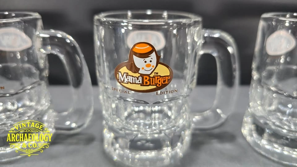 GLASS MINI MUGS WITH A&W ROOT BEER LOGOS SPECIAL ED. SET OF 5 - photo 5