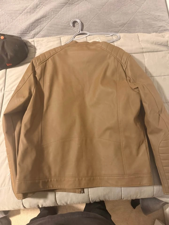 Guess Paxton Suede Moto Jacket Cognac XL - photo 2
