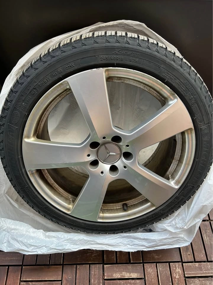 Mercedes OEM Rims + Winter Tires Michelin X-Ice XI3 - 245/40R18 - photo 5