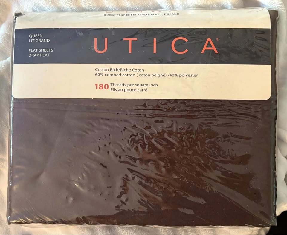 Queen flat sheet new - photo 2