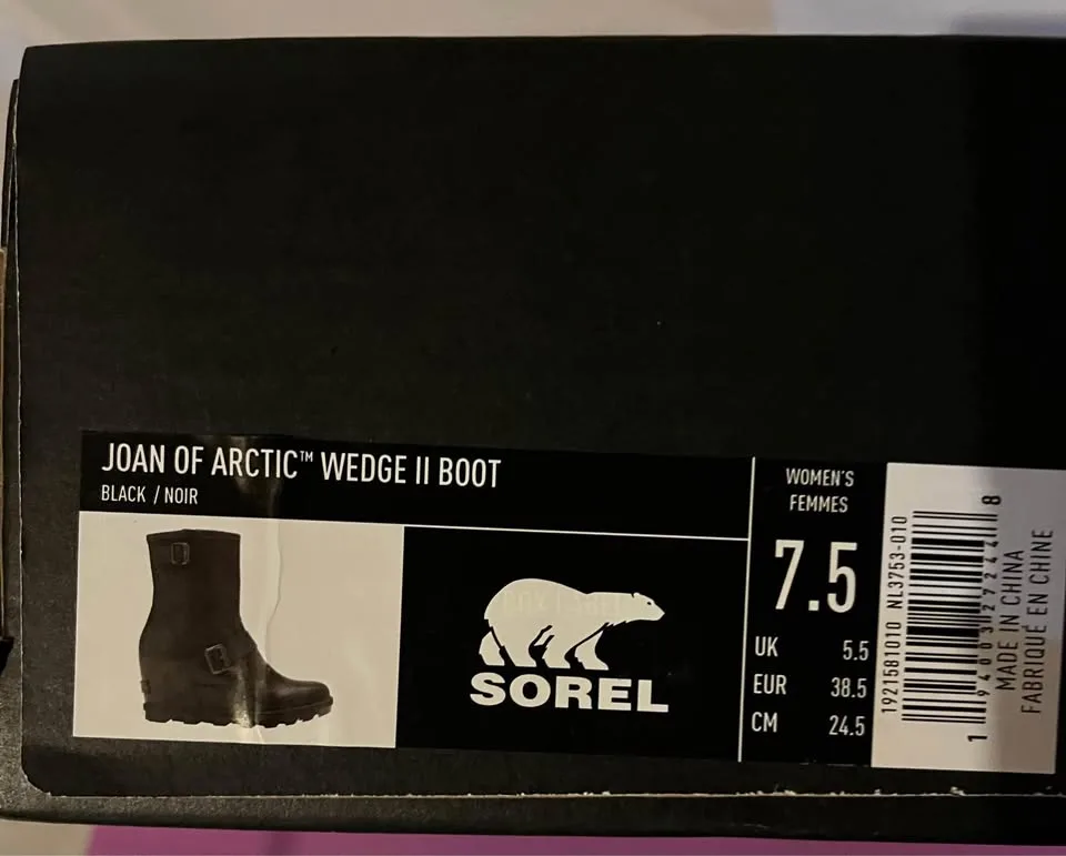 Worn Once. Sorel Joan of Arctic Wedge 2 Buckled Boots image indicator(6)