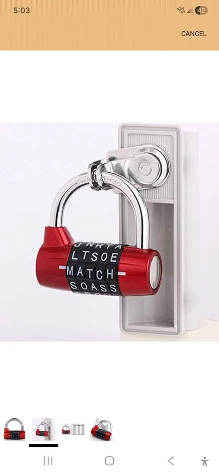 5 Digit Alphabetical Combination Lock - photo 5