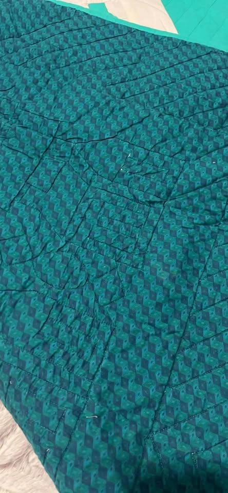 Teal Green White House Quilt - photo 4