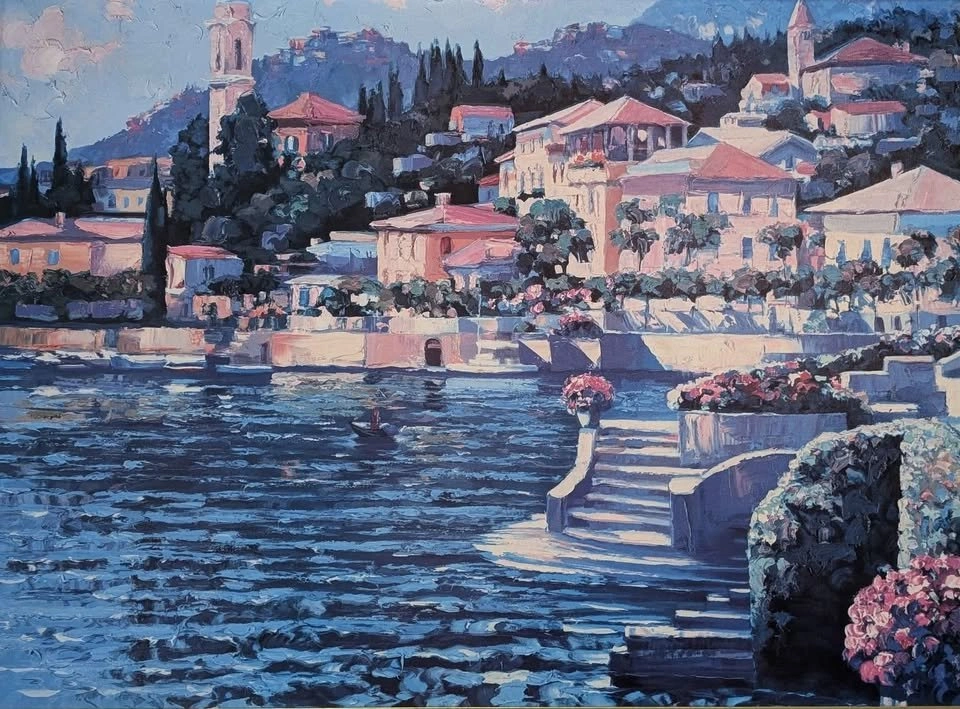 Howard Behrens "Lake Como" Framed Art Print (36" x 42") - photo 2