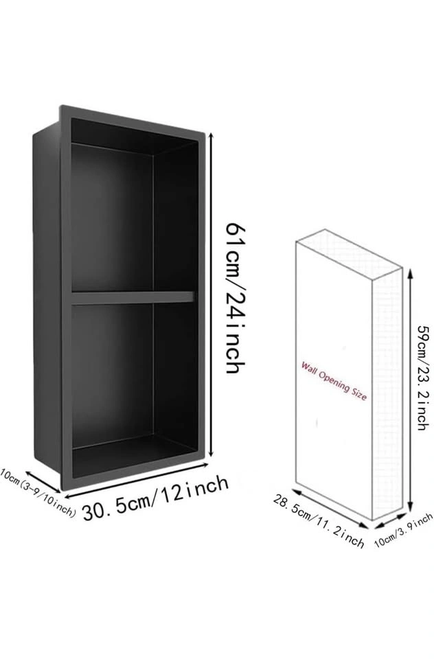 Wall Niche Shelf (Stainless Steel) - Bathroom Storage - Discount - photo 2