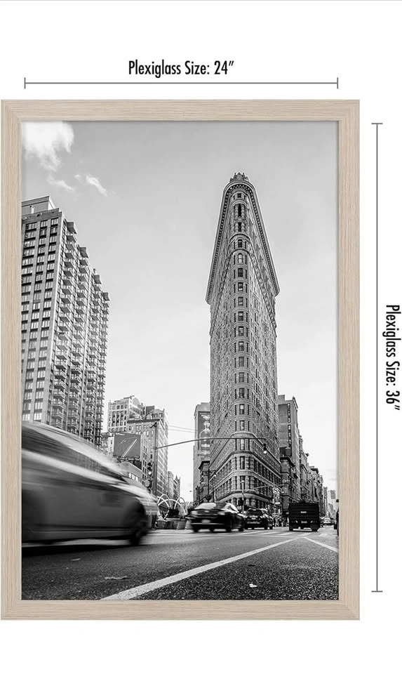 24x36 Large Wall Frame – Driftwood Finish (Modern Decor) - photo 2