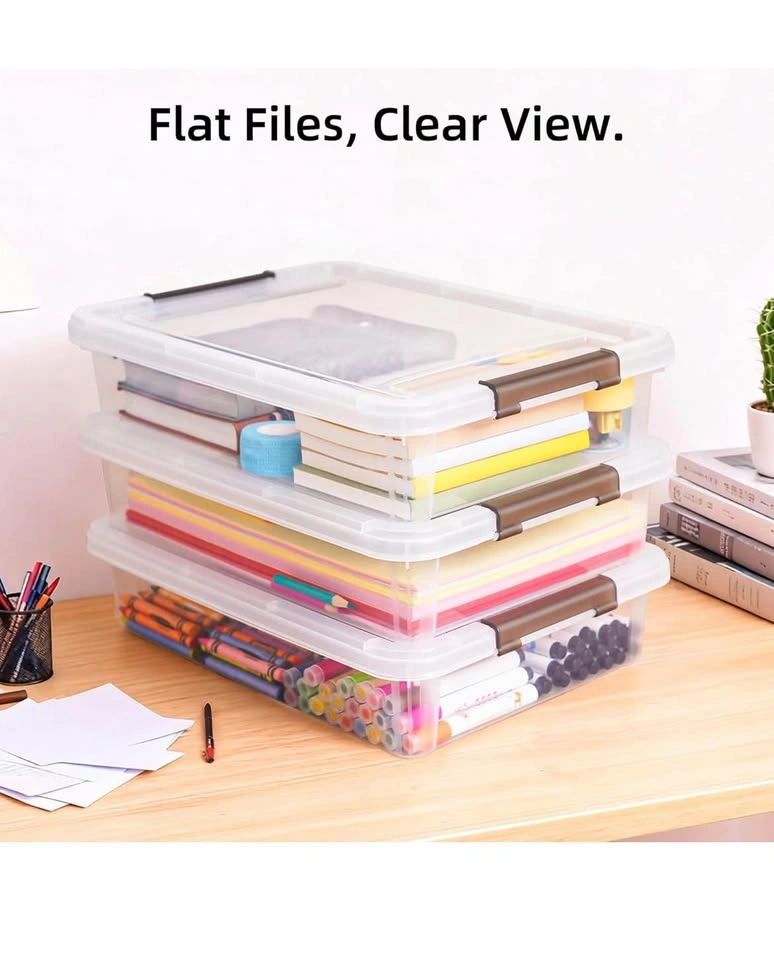 Citilife 3-Pack Clear Storage Boxes with Lids – Stackable Organi - photo 3
