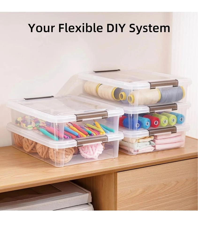 Citilife 3-Pack Clear Storage Boxes with Lids – Stackable Organi - photo 4