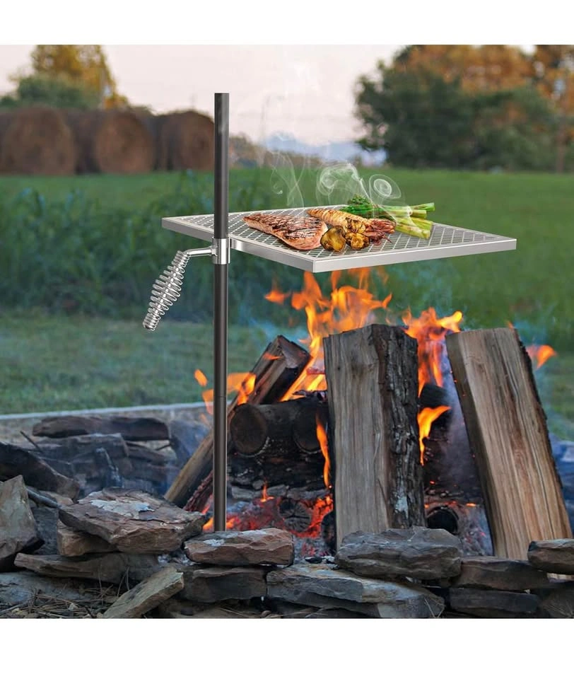 Onlyfire Adjustable Campfire Grill – Outdoor BBQ Rack (360° Swiv - photo 4