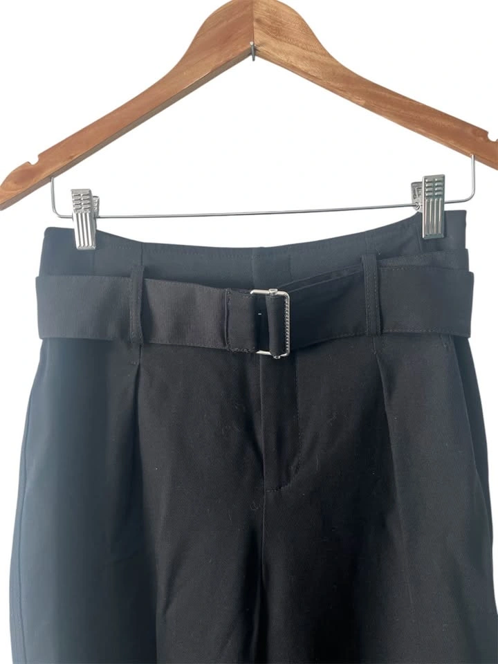 Club Monaco Black High-Waisted Belted Pants - Sz 4 - photo 2