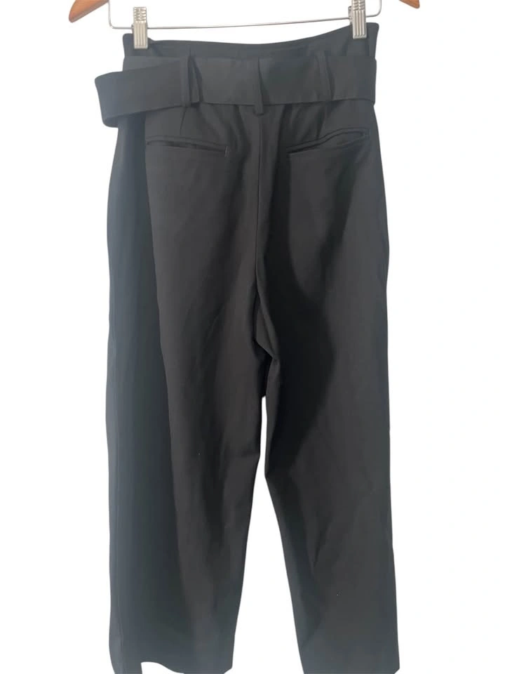 Club Monaco Black High-Waisted Belted Pants - Sz 4 - photo 3
