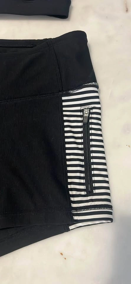 Beach House Sport Black White Striped Bikini - photo 3