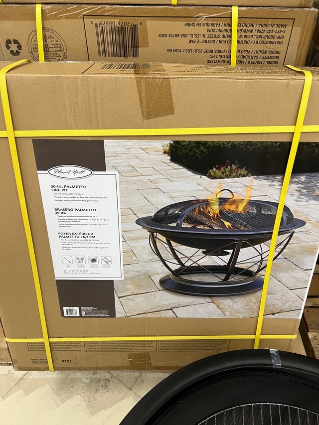 Pleasant Hearth Palmetto Fire Pit w/ Cooking Grid - photo 4