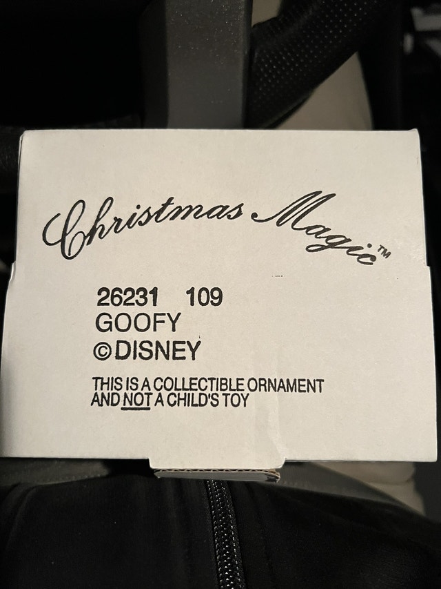 Grolier Disney Christmas Ornament - Goofy with Skis (NEW) - photo 4