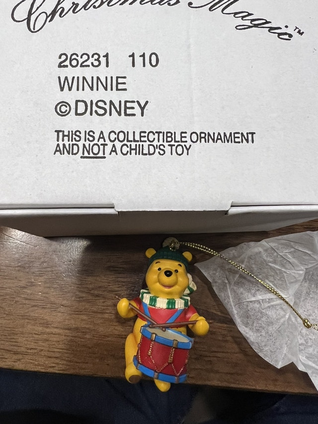 Grolier Disney Christmas Ornament - Winnie the Pooh - New