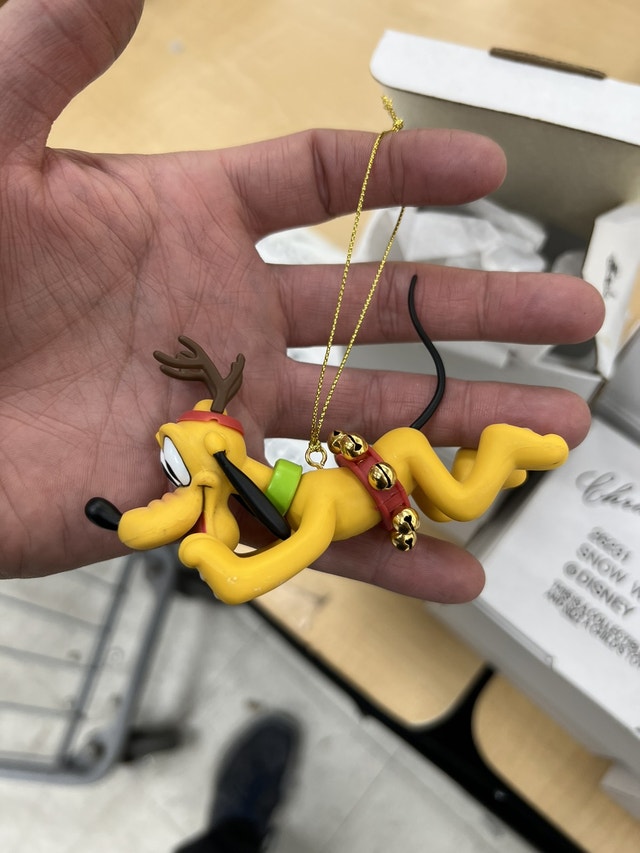 DCO Disney Grolier Christmas Ornament Goofy New Old Stock - photo 3