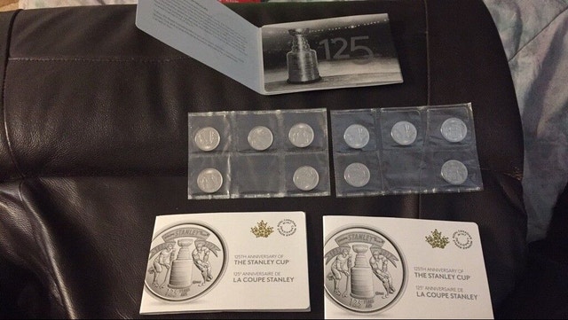 Stanley Cup Anniversary Coin Set Quarters
