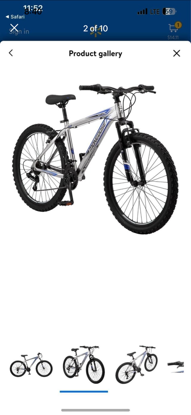 Mongoose Men's Flatrock Mountain Bike 26" 21-Speed Aluminum - photo 3