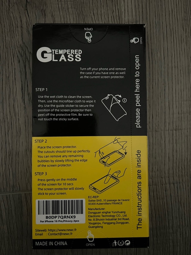 Glass Screen Protector for iPhone 16 Pro - photo 2