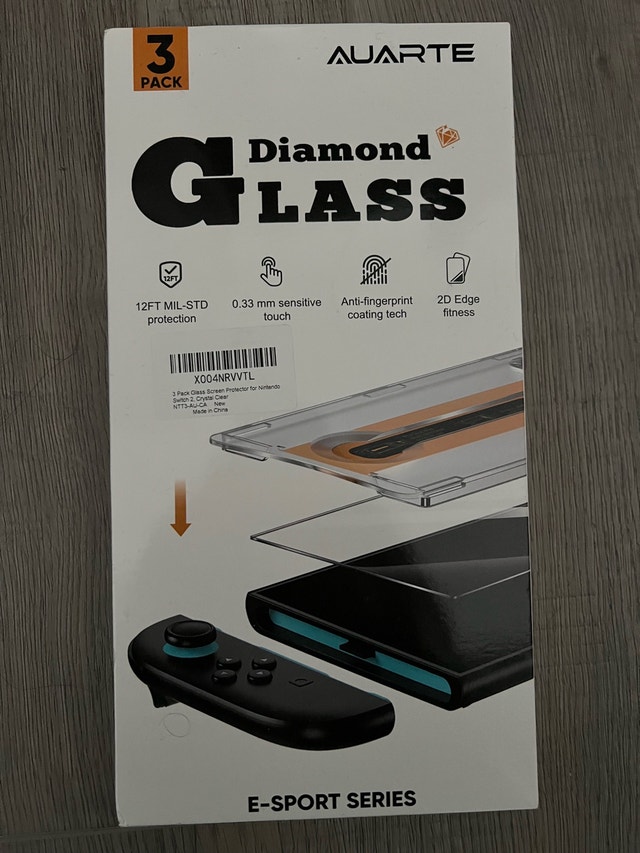 3 Pack Glass Screen Protector for Nintendo Switch