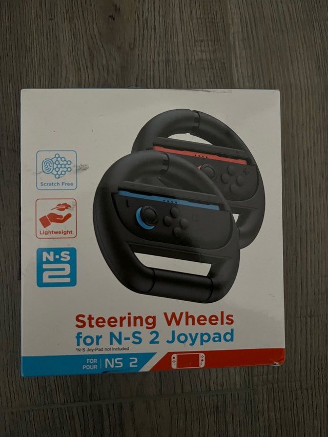 Black Steering Wheels for N-S 2 Joypad