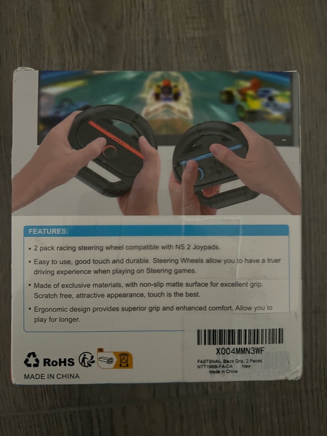 Black Steering Wheels for N-S 2 Joypad - photo 2