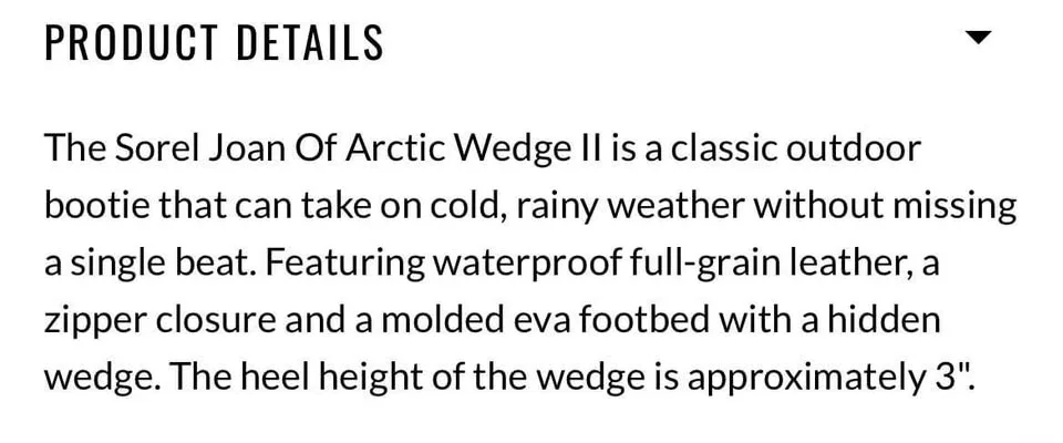 BNIB. Sorel Joan of Arctic Wedge 2 Chelsea Boots image indicator(2)