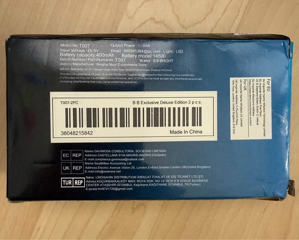 BRAND NEW 2-Pack B Bright USB Rechargeable Flashlights - photo 2