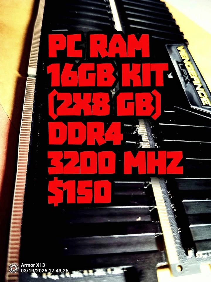 Corsair Vengeance LPX 16GB DDR4 Kit (2x8GB) 3200MHz