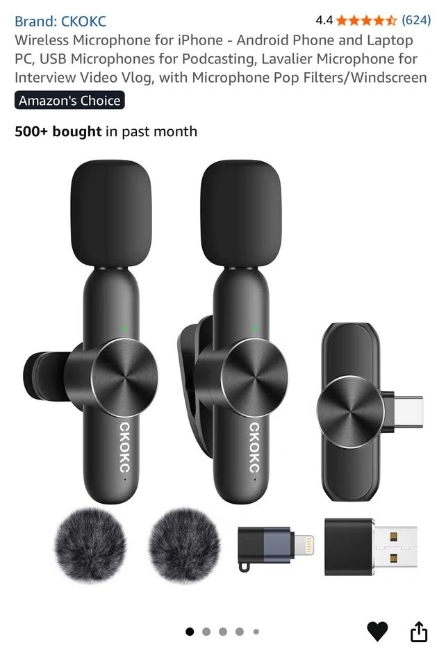 New - Wireless Microphone for iPhone/Android - photo 3