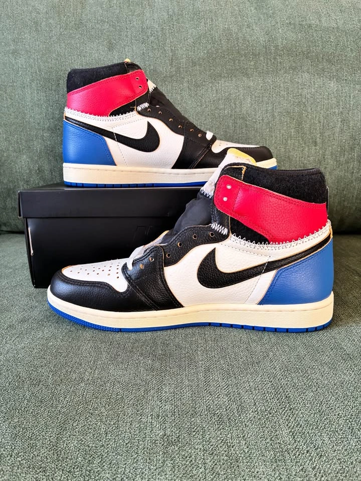 Fragment x Union LA Air Jordan 1 High OG White Varsity Red - photo 3