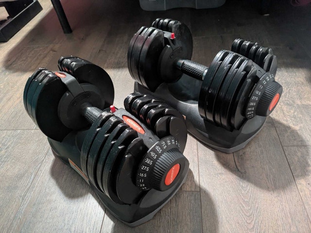 11 - 71.5lb Adjustable Dumbbells - Set of 2