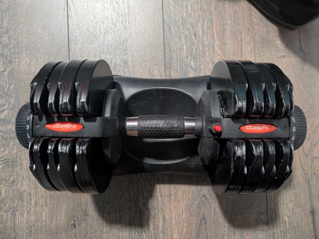 11 - 71.5lb Adjustable Dumbbells - Set of 2 - photo 4